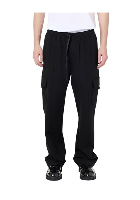 Couli Cargo Fit Trousers in herringbone wool blend ICEBERG JEANS | Trousers | B021PPM19000